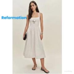 N【reformation】リフォメーション　ドレス（新品未使用） 2025年最新】Reformationワンピースの人気アイテム - メルカリ