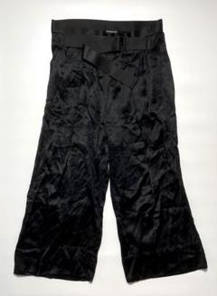ANN DEMEULEMEESTER WIDE BUGGY BELT PANTS