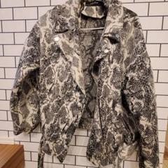 SixTONES松村北斗着用】ZARA パイソン柄ライダーズジャケット