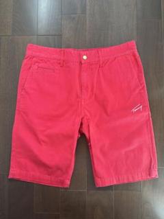 TOMMY HILFIGER 赤色 ショートパンツ バックロゴ付き
