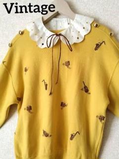 Vintage 楽器 刺繍デザイン　スウェットのサムネイル