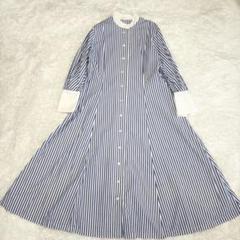 2023SS foufou スタンドカラークレリックシャツワンピース