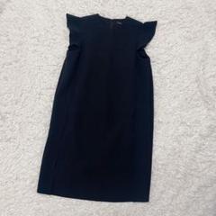 新品♡未使用品YOKO CHAN ブラックフリルワンピース ✨新品未使用✨ YOKOCHAN フロントフリルヘムワンピース