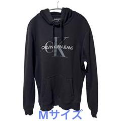 Calvin Klein Jeansカルバンクラインモノグラム パーカー 黒 M