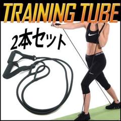 トレーニングチューブ エクササイズバンド ビリーバンド 2本