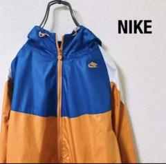 【希少】激レア NIKE ナイキ ナイロンジャケット 白 オレンジ ワンポイント