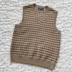 [美品！]ラルフローレン　チェックベスト コットン Vネック セーター ベスト（ベスト）｜POLO RALPH