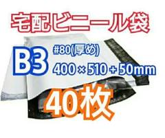 宅配ビニール袋 B3サイズ 40枚 宅配用 宅配袋 梱包 資材 LDPE袋のサムネイル