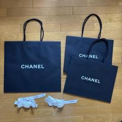 CHANEL シャネル　ピアス空箱　カメリア　リボン　ショッパー CHANEL純正 空箱・ショップ袋セット カメリア・リボン付 送料