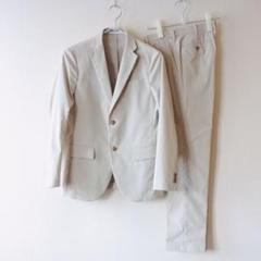 UNIQLO 感動ジャケット・パンツ (コットンライク) セットアップ ベージュ