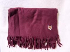 MAISON KITSUNE メゾンキツネ マフラー SMALL FOX HEAD WOOL