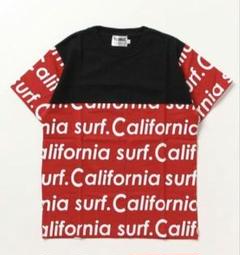 【新品】no sweat　メンズ　半袖Tシャツ　英字　レッド×ブラック　M