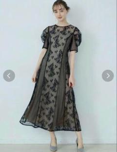 【週末セール】ラグナムーン レディパネルレースワンピース 結婚式 お呼ばれ LADYパネルレースワンピース｜ラグナムーン（LAGUNAMOON