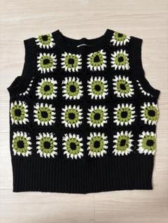 SENSE OF PLACE フラワーモチーフ タンクトップ One size