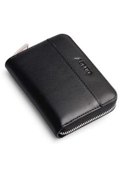 天然牛革 クレジットカードケース YKKファスナー メンズ カードケース 小型