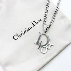 2209-3 人気✨ Dior ネックレス CD ロゴ 希少 シルバー 62cm