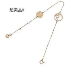 N2831 超美品 フェンディ エフイズ FF ロゴチャーム ブレスレット