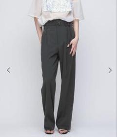 awen matoph イウエンマトフ　パンツ　裾リボン　グリーン 8700024S0054_m1_a050.jpg