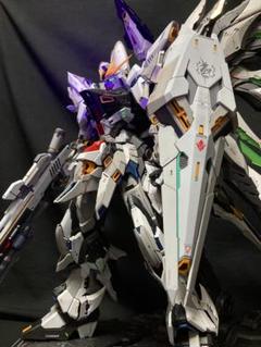 〈海外キット完成品Hiニューガンダム似？〉スカイディフェンダーオマケ付き ZeroPlan x Ponq Model MG Hi-νガンダム用 ヘッド改造パーツ