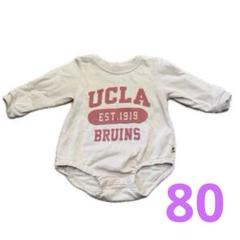 ダルマロンパース　トレーナー　ピンク　80