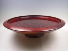 F1226 蒔絵 高坏菓子器 高さ22cm 木製 漆器 茶道具 F1226 蒔絵 高坏菓子器 高さ22cm 木製 漆器 茶道具