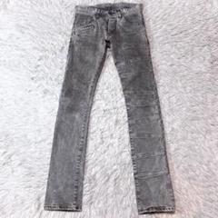 シャリーフ 切替スキニーデニムジーンズ grungeグランジ グレーブラック