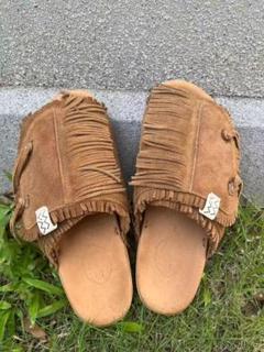 Visvim ChristoShamanFolk Mサイズ レザークロスサンダル