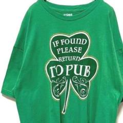St.Patnicki Tシャツ TO PUB グリーン 緑XL 古着
