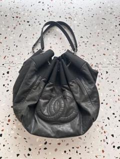 CHANEL シャネル ショルダーバッグ 巾着 カバス デカ ココマーク