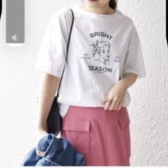 SHIPS 半袖 Tシャツ ホワイト グラフィック