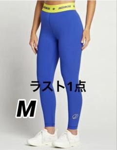 JAZZERCISE ロゴ入り ブラックレギンス 新品 黒レギンス Mサイズ ジャザサイズ JAZZERCISE 55 YEARS
