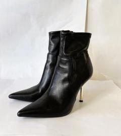 大きめで美品✨ SHIPS サイドジップ ポインテッドブーツ 【25.0】 黒 一 番 安いファッション - 大きめで美品✨ SHIPS サイドジップ
