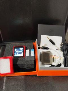 SHANLING M0 Pro レッド ケース2種、バランス変換アダプター2個