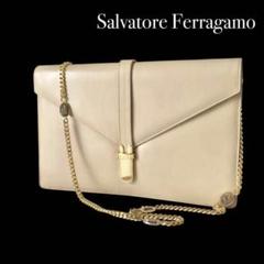 フェラガモ　ショルダーバッグ　ベージュ　総柄　ロゴ柄　A4収納　ナイロン　s95 Amazon | フェラガモ ショルダーバッグ Salvatore Ferragamo