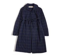 マルニロングコート 美品38 ネイビー