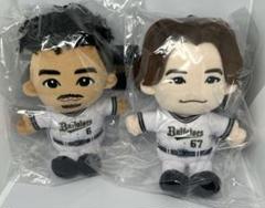 オリックス　中川圭太　宗佑磨　ぬいぐるみ　67 6 むてっぺき　オリ姫 むてっぺき宗佑磨&中川圭太 オリメンBuffaloes選手ぬいぐるみ