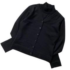 未使用品 クレージュ センターロゴ アンサンブル ニット カーディガン 9 黒 未使用品 クレージュ センターロゴ アンサンブル ニット