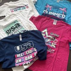 USA チアリーディング、ダンス記念Tシャツ セット、バラ可140〜Sサイズ