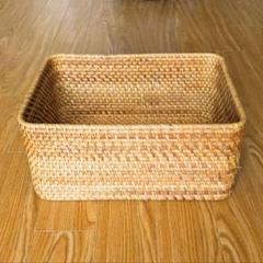 無印良品　ラタンボックス