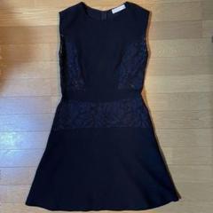 美品 sandro ブラックノースリーブワンピース