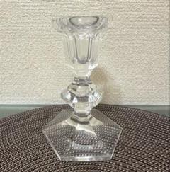 ☆クリスタルガラス 六角形キャンドルホルダー アンティーク☆