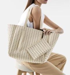 未使用)VIVAIA Hallie 20L超大容量 リバーシブルトートバッグ