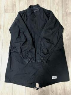 美品 WACKO MARIA ワコマリア モッズコート S ブラック WACKO MARIA ワコマリア M-1948 MODS COAT バックロゴプリント