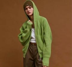 soerte ヘビーウェイトダブルジップフーディー【即日発送◎】 サイズ2 soerte パーカー Heavy weight double zip-up hoodie