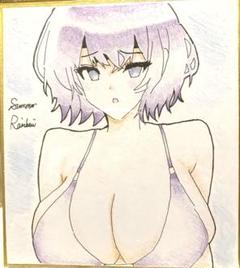 手描き オリジナルイラスト 色紙