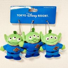 【新品】ぬいぐるみバッヂ3個セット トイストーリー リトルグリーンメン