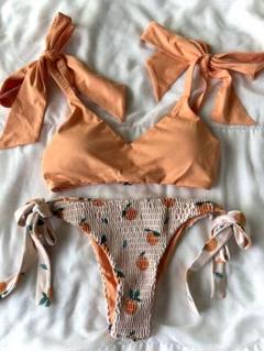 【完売】m様ALEXIA STAM [アリシアスタン] オレンジリボン水着セット ALEXIA STAM アリシアスタン ビキニ セット - メルカリ