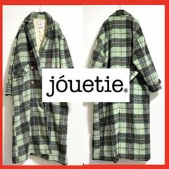 コリアグランドセール 美品】ジュエティ jouetie コート チェック M 緑 グリーン ジャケット・アウター