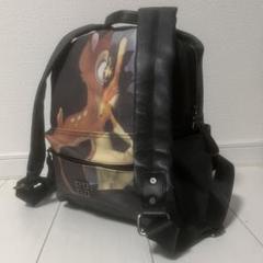 美品 破格 ジバンシー レザー リュック バンビ ロゴ型押し ファスナー 黒 美品 破格 ジバンシー レザー リュック バンビ ロゴ型押し