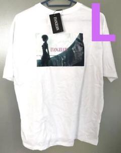 新品 新世紀エヴァンゲリオン 綾波レイ 5分袖Tシャツ白 Lサイズ 半袖Tシャツ